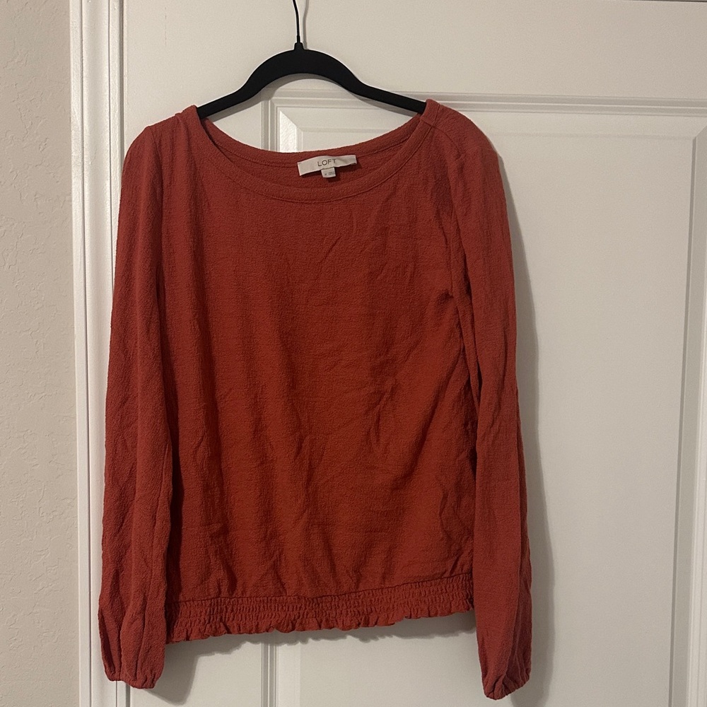 LOFT Rust Blouse
